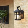 Açık Duvar Lambaları Retro Bronz LED Işık Azizleri Ev Balkon Villa Dekorasyonu için Klasik Su Geçirmez