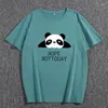 Erkek tişörtleri yaz tshirt pamuk kısa kollu panda mektup baskı grafik moda gevşek giysiler erkek rahat o yaka tişört üstleri