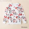 Family Matching Outfits Autumn Floral Family Hoodies Mom and Daughter Son Matching Outfits Mama Kids Girl Clothing New Mother and Daughter Clothes