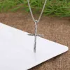 Necklaces Women gold X Designer small Pendant Cross Necklace Twisted Cable luxury Jewelry Fashion Hip-hop diamond Pendants 925 Silver Zircon Punk charms