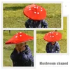 Party Decoration 2pcs Decor Mushroom Hats Cartoon Costume Hat Kids For