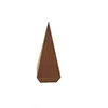 Smyckespåsar Hight Quality Dark Brown Cone Black Walnut Solid Wood Ring Display Stand Storage Po Props High-End 1pc