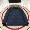 Herrenjacke Down Jackets Parka Oberbekleidung High-End-Kapuze Wolf Pelz Winddichte wasserdichte gepolsterte Dicke-Mantel-Downs Füllmäntel 258a