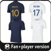 22022 BENZEMA MBAPPE GRIEZMANN maillot de football 22 Français KANTE POGBA ZIDANE GIROUD MATUIDI Kimpembe VARANE PAVARO équipement Maillot de football shirt Homme Joueur 4XL