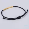 2022 new fashion Charm Bracelets Black Red Rope Chain Woven For Women Men Fashion Copper Beads Handmade Jewelry Birthday Gift top quality