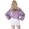 Knäskydd UV förebyggande chiffon cardigan blus sjal sommarstrand avslappnad super tunn andas transparent långärmad solskyddsmedel