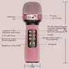 Microfoni CLAITE Microfono wireless Bluetooth Karaoke Radio FM Audio Integrato Palmare Microfono a condensatore portatile Modifica del suono T220916