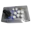 게임 컨트롤러 CDRAGON 아르케이드 조이스틱 흰색 상자 LED 라이트 라이트 라이트 파이팅 스틱 게임 컨트롤러 PC 데스크탑 컴퓨터 용 게임 패드 비디오