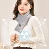 Berets Usb Electric Heating Scarf Winter Warm Heated Man Color Couple Neck Scaves Women Ski Cold S1l9