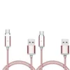 1M Magnetic phone cables Nylon Braided USB Cable Charger for Various Port Smart Phone Silver android