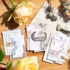 Yoofun 30 st/pack naturliga v￤xter t￥rbara memo kuddar scrapbooking dekor material papper journal dagbok diy anteckningar stationeryery