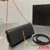 Bolsos de noche Bolsos Diseñador Hombro Bolsos de mujer Totes Caviar de piel de becerro negro Claic Bolso acolchado con diamantes Cadenas Doble solapa Cuero mediano