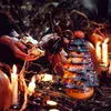 Objets décoratifs Figurines Halloween Glow Tree Décorations de table Ornements lumineux pour cadeaux 220915