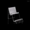 Hooks High Quality Acrylic Double Layers Phone Display Holder Mobile Rack Cellphone Shelf Wallet Stand Portable Phones