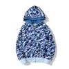 Designer Mens women hoodie popular shark pattern Sportwear Camouflage zip up hoodies high quality Jacket size S-XXXL