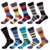 Chaussettes pour hommes automne et hiver Happy Colorful Fashion Striped Men's Trendy Couple In Tube