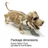Decora￧￣o de festa Ornamentos tem￡ticos de Halloween Scary Standing Standing Skeleton Dog Horrific Haunted House Scene Layout 220915