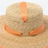 Breda randen hattar kvalitet sol f￶r kvinnor diskett strand med uv upf 50 skydd halm cap band kuntucky hatt