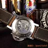 Дизайнерские часы с сапфировым стеклом, 47 мм 16 мм, ремешок из воловьей кожи первого слоя с застежкой, полностью автоматические механические часы a Watchpaner 7zfo