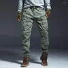 Herenbroek mode lente herfst joggers vracht mannen casual slanke broek militaire leger stijl tactische baan streetwear kleding