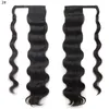 Synthetic Long Ponytail Wrap Around Clip In Hair Extension Pony Tail Naturasl False Hair Heat Resistant Fiber