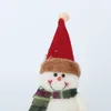 Décoration de noël père noël bonhomme de neige, poupée en peluche, décorations de noël, cadeau fait à la main, Figurine elfe XBJK2209