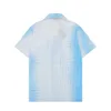 22SS Designer Shirt Mens Button Up Stirts Print Bowling Shirt Hawaii Disual Disrts Men Slim Fit Frust Sleeve Dress