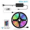 Strips Goodland RGB LED Strip Light 12V Lights Ribbon Tape Flexible Diode With WiFi For Room TV Backlight Bluetooth