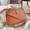 Damesmode zadel schouder clutch bags casual dame handtas lederen kettingen rits hasp messenger luxe designer tas zakelijke draagtas dames crossbody portemonnees