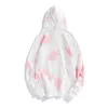 Heren Hoodies Sweatshirts 2022 Herfst en winter Nieuwe tie-dye trui gradiënt tie-dye lange mouwen losse kap van het paar van capuchon All-match G220916