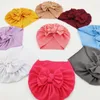 Hats Baby Warm Tyre Hat Children's Knotted Bow Turban Babyhat Born Pography Props