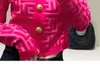 Pulls de créateurs de mode Motifs géométriques Medusa doux élégant Cardigan à manches longues simple boutonnage contraste couleur bouton doux pulls tricotés veste