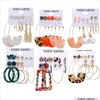 Dangle Lustre Acétate Boucles D'oreilles Ensemble Femmes Mode Bijoux Amour Lune Dangle Boucles D'oreilles Colorf Plaqué Or Sier 3069 Q2 Drop Delivery 2 Dhwd6