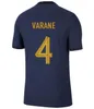 남자 티셔츠 프랑스 클럽 풀 세트 Benzema 축구 유니폼 2023 Giroud mbappe griezmann saliba pavard kante maillot de foot equipe maillots 키즈 키트 t240419