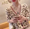 Maglioni da donna Luxury GGity Letter Cardigan lavorato a maglia Abbigliamento da donna misto lana coreana impiombato monopetto