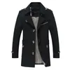 Wol voor herenmixen herfst/winter Koreaanse heren lange zakelijke jas mannen windjacks jassen casual trench jas mannelijke 5 kleuren s-5xl jk5793 220915