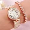 Montres-bracelets Weber Lady Rose Gold Strass Montre Bracelet Coffret Cadeau Femmes Brillant Quartz Montre-Bracelet Anniversaire À Maman