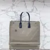 Vrouwen handtassen TOTE TOESE BOUWEN TAG Handtas Hoogwaardige mode Linnen Larten Grote strandzakken Luxe designer Travel Crossbody Schoudermeeltjes Portemoes