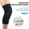 Knee Pads 1pcs Honeycomb EVA Padded Crashproof Leg Sleeve Compression Braces Youth & Adult Basketball Volleyball Football