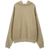 Fashion Brand Plush Thickened Hoodies Down Shoulder Casual Loose Solid Hooded Sweater Couple