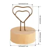 Frames And Modings L Porte-photo en bois en forme de coeur Table en bois Fil Po Clip Stand pour carte de lieu de fête Saint Valentin Chri Mxhome Amrga