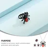 Naszyjniki wiszące l 1 set Halloween Naszyjne kolczyki pająk kryształowy pierścień biżuteria dla kobiet dostawa 2022 Amajewelry amq07