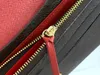 مصممي النساء الرجعية الطويلة مع صندوق الغبار مربع 9 ألوان كلاسيكية محفظة جلدية ليدي جلود أكياس عملة النساء محفظة محفظة.