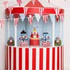 Decoratieve bloemen 10/30m vlaggen Carnival Theme Party Decoraties Rood en wit gestreepte wimpelverbod Ban Decoratie voor circusthema