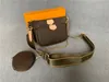 Toppkvalitet Lyx Designer Favorit Multi Pochette Damväska Handväskor Läder Shoulder Messenger Bag Plånböcker 3-delade set