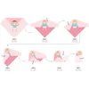 담요 Swaddling 100 유기농 면적 통기성 모슬린 Swaddle 담요 120 120cm 4pcs 선물 포장 220915