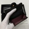 محفظة عملة المرأة الأصلية جودة البقر محفظة حامل بطاقة الائتمان الكلاسيكية مصممة فاخرة مصممة جلدية حقيقية CF Flip Caviar Grid نمط المفتاح
