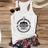 Women's Tanks Christian Tank Top Women Orthodox Cross Shirt Skull Clothing Eastern Gothic Cartoon