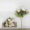 Faux Floral Greenery set een stel Maria Roses Fake Flowers For Wedding Decoration Home Shopping Mall ingelegde ornamenten J220906