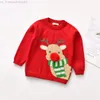 Aile Eşleşen Kıyafetler Citgeett Sonbahar 1-6YEars Noel Çocuk Bebek Kız Kız Sweaters Snowman Baskı Uzun Kollu Külot Örgü Sıcak Üstler